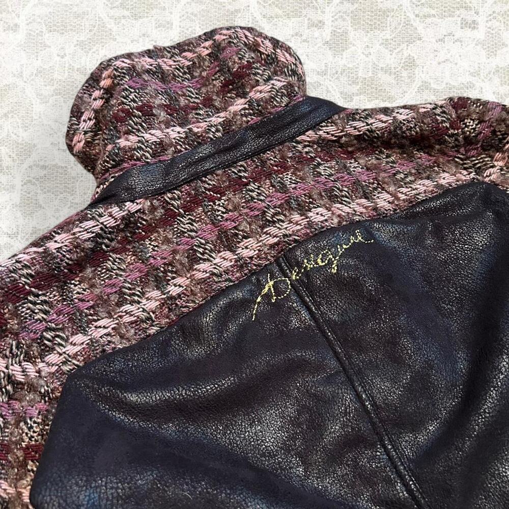 Desigual heavy tweed cropped jacket - Picture 5 of 8